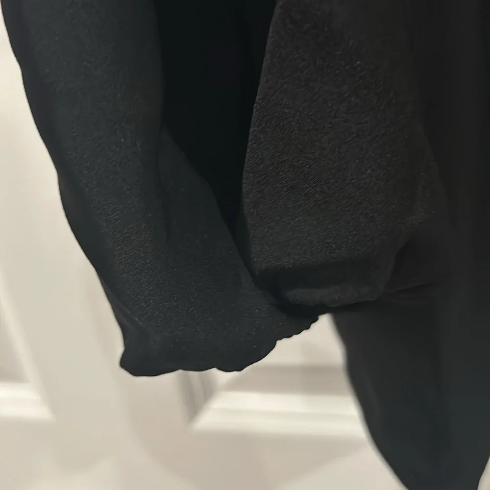 NWT J.Crew Puff Sleeve Satin Back Crepe Top